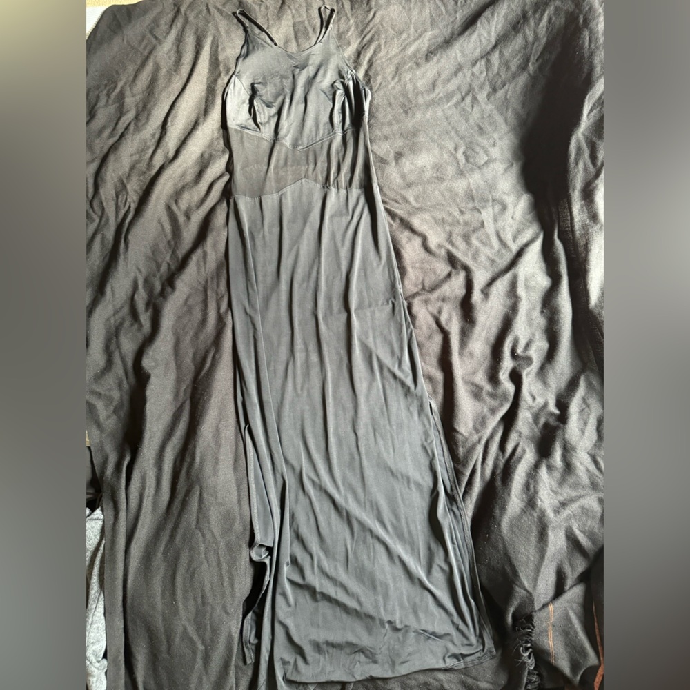 Long stylish and elegant mexi dress.